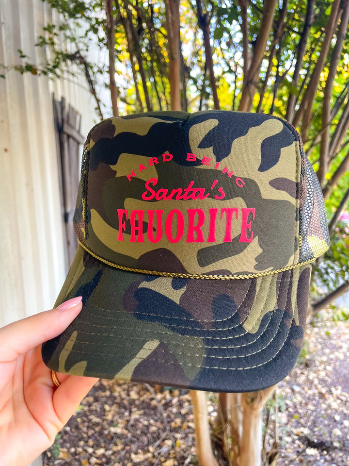Santa's Favorite Full Camo Trucker