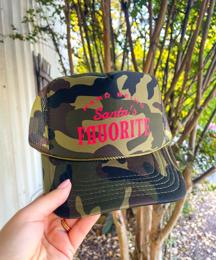 Santa's Favorite Full Camo Trucker