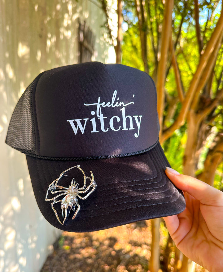 Feelin Witchy Black Trucker