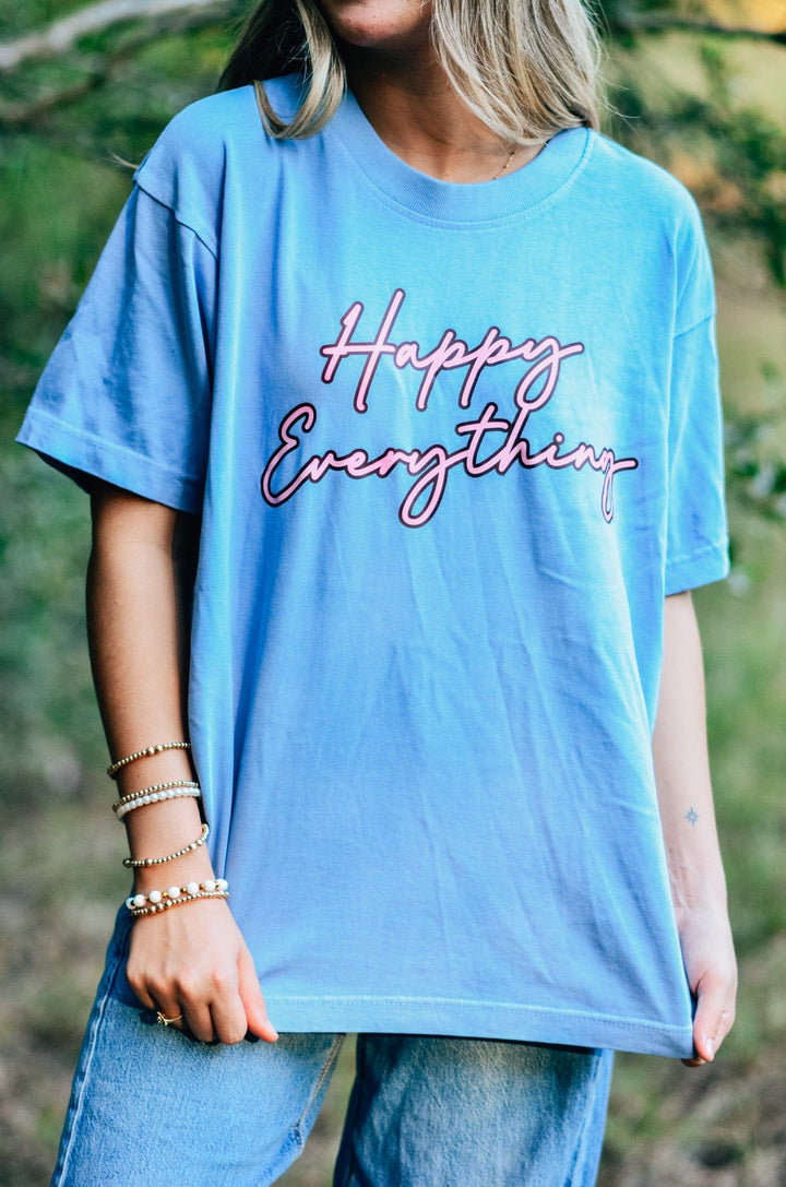 Happy Everything Mock Neck Tee