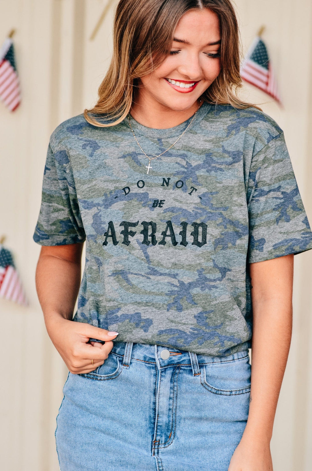 Do Not Be Afraid Camo Tee