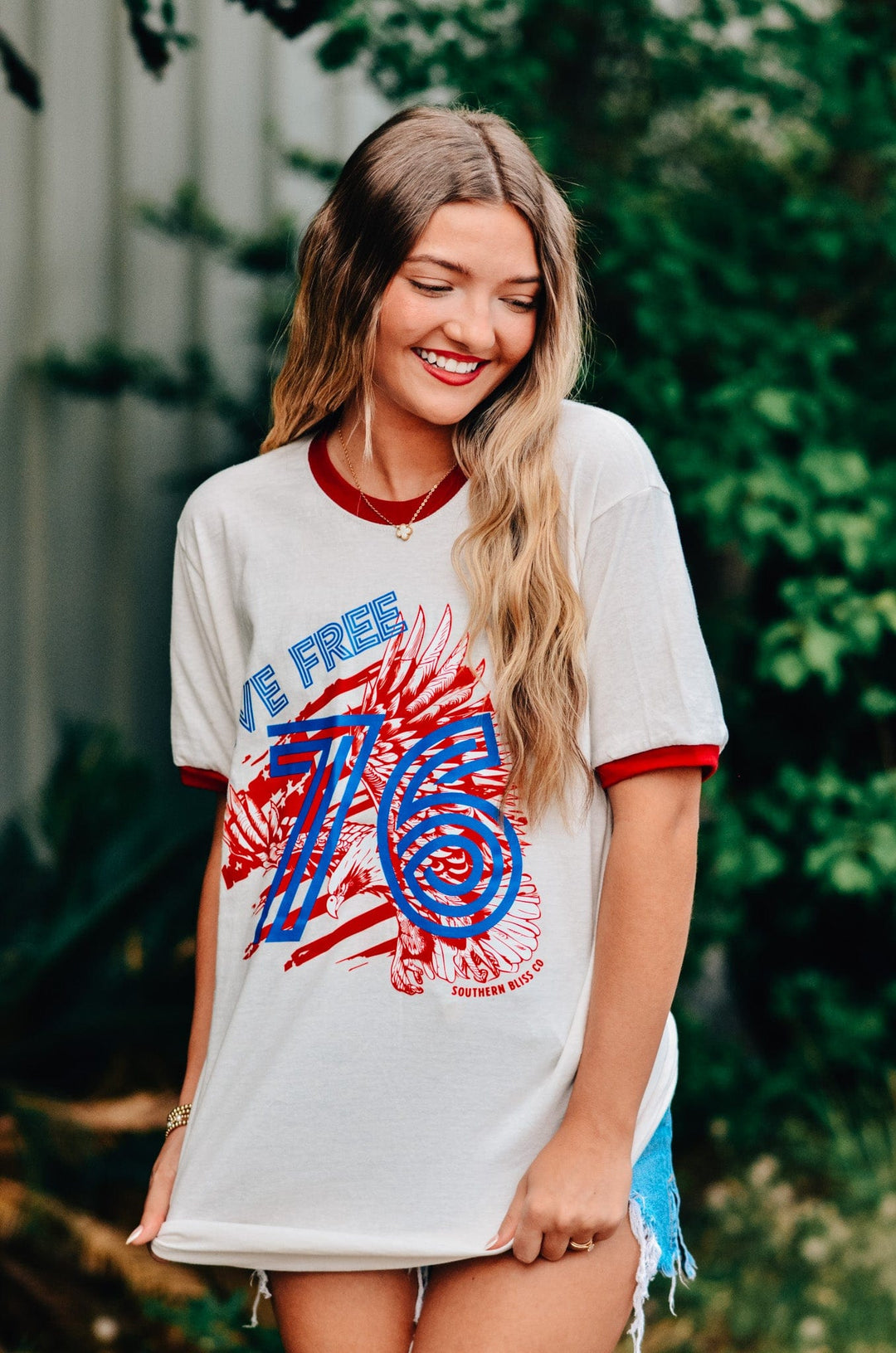 Live Free 1776 Ringer Tee