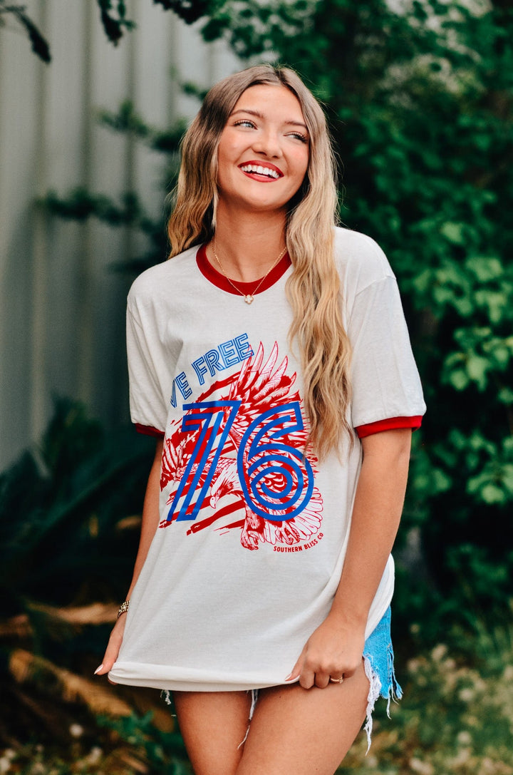Live Free 1776 Ringer Tee