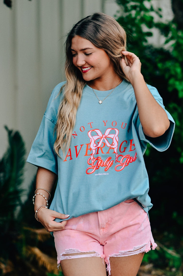 Not Your Average Girly Girl Mock Neck Tee