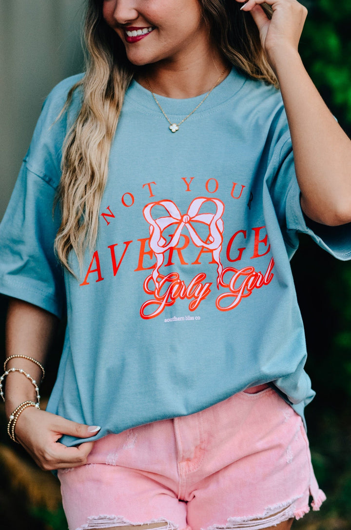 Not Your Average Girly Girl Mock Neck Tee