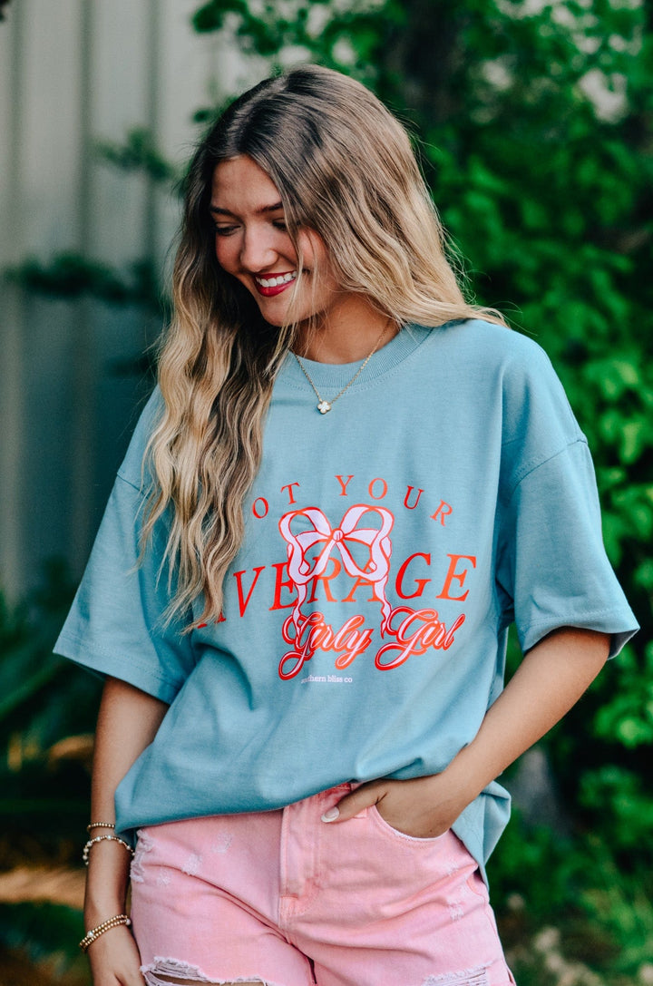 Not Your Average Girly Girl Mock Neck Tee
