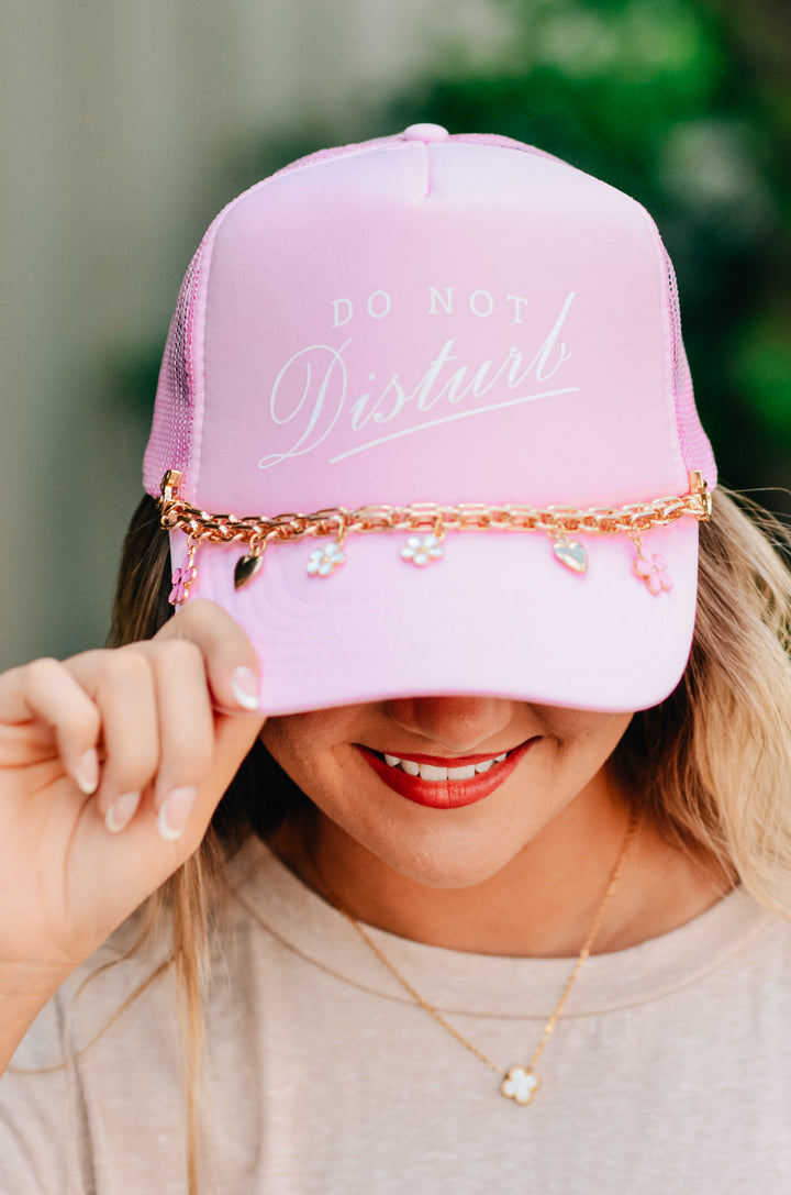 Do Not Disturb Trucker Hat - WITH CHAIN
