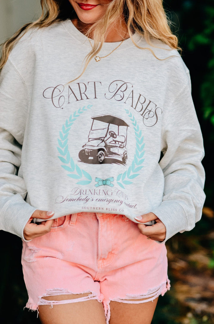 Cart Babes Oatmeal Sweatshirt