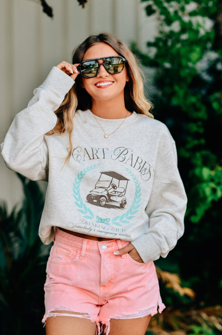 Cart Babes Oatmeal Sweatshirt