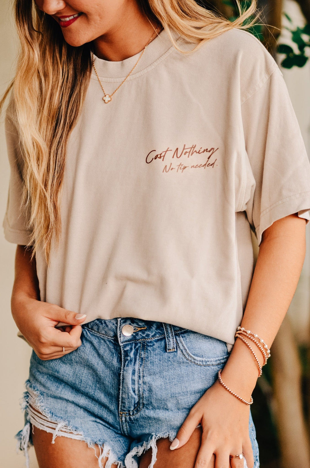 Guest Check Mock Neck Tee