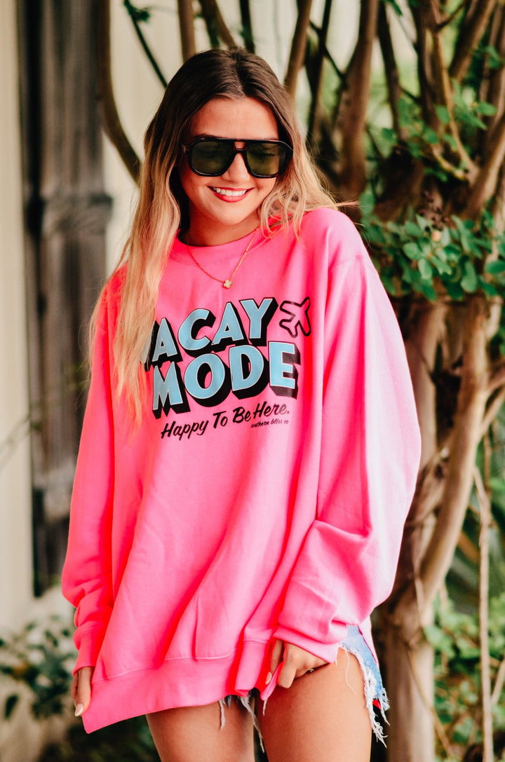 Vacay Mode Slit Sweatshirt
