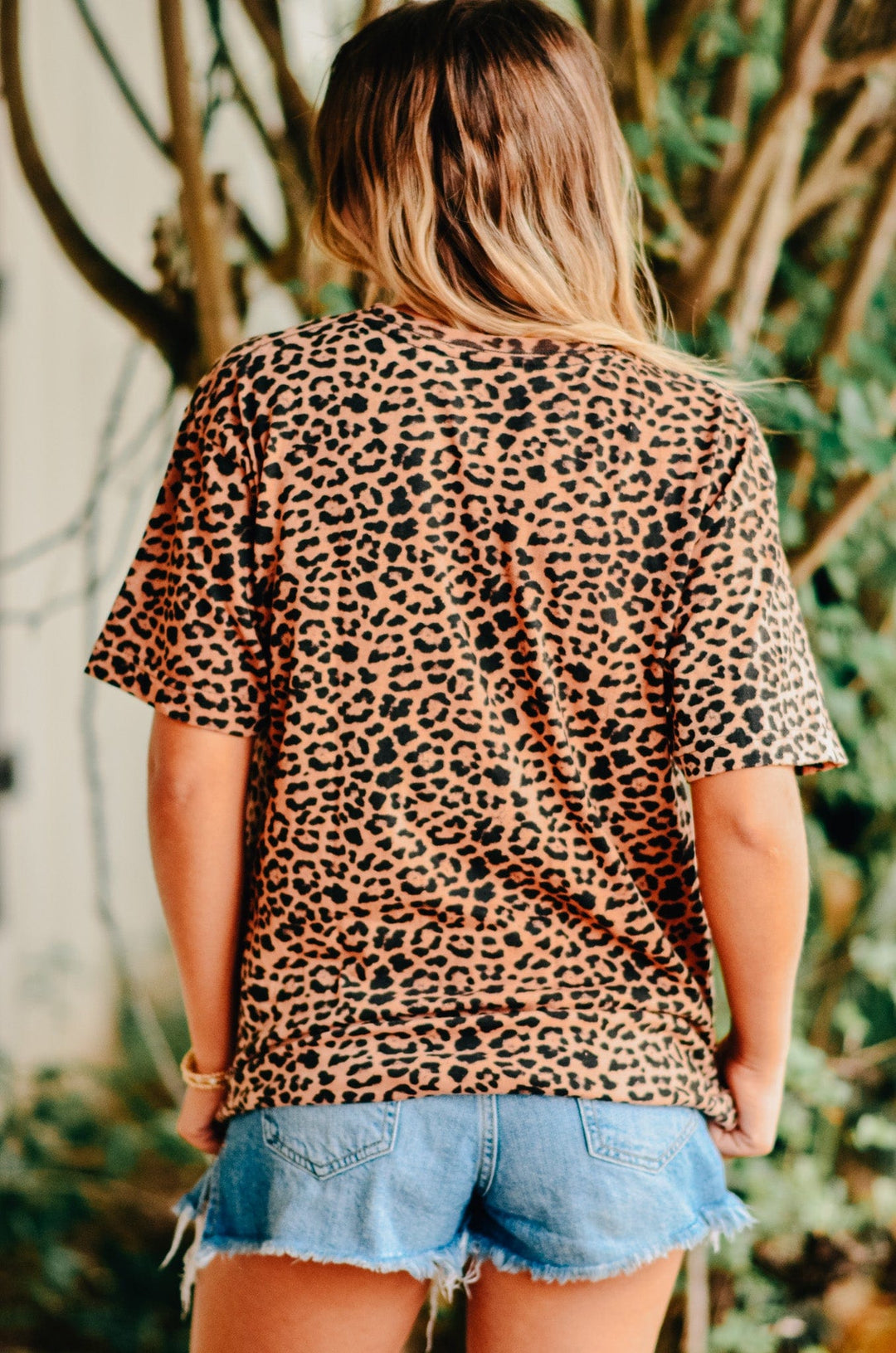 Blank Bleached Leopard Tee