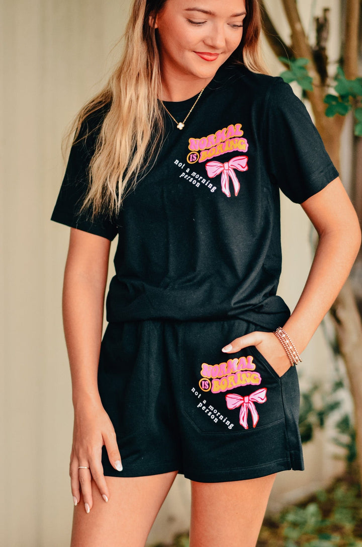 Normal is Boring Patch Shorts