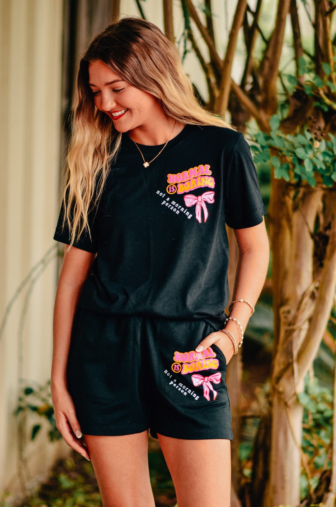 Normal is Boring Patch Shorts