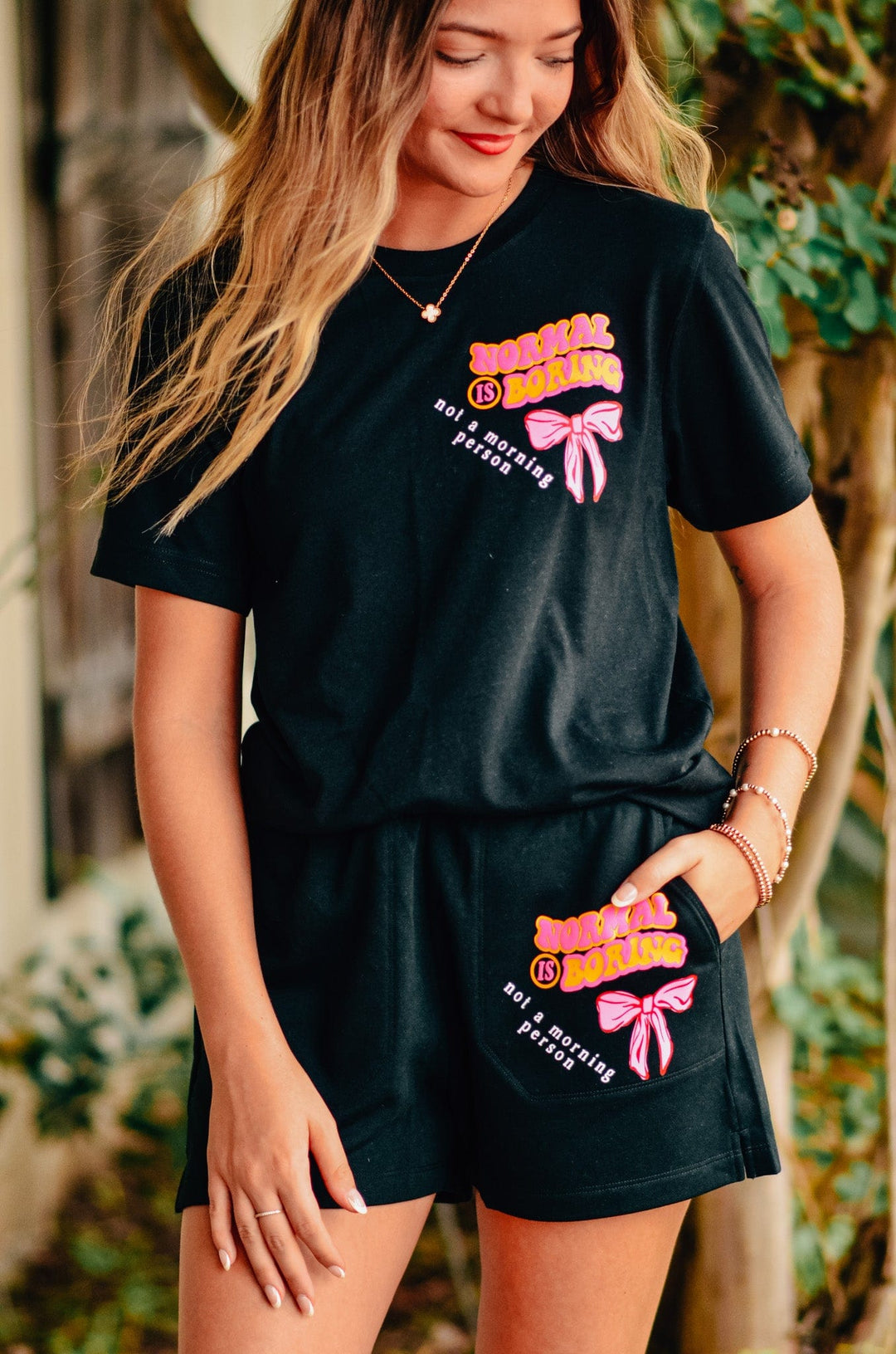 Normal is Boring Patch Shorts