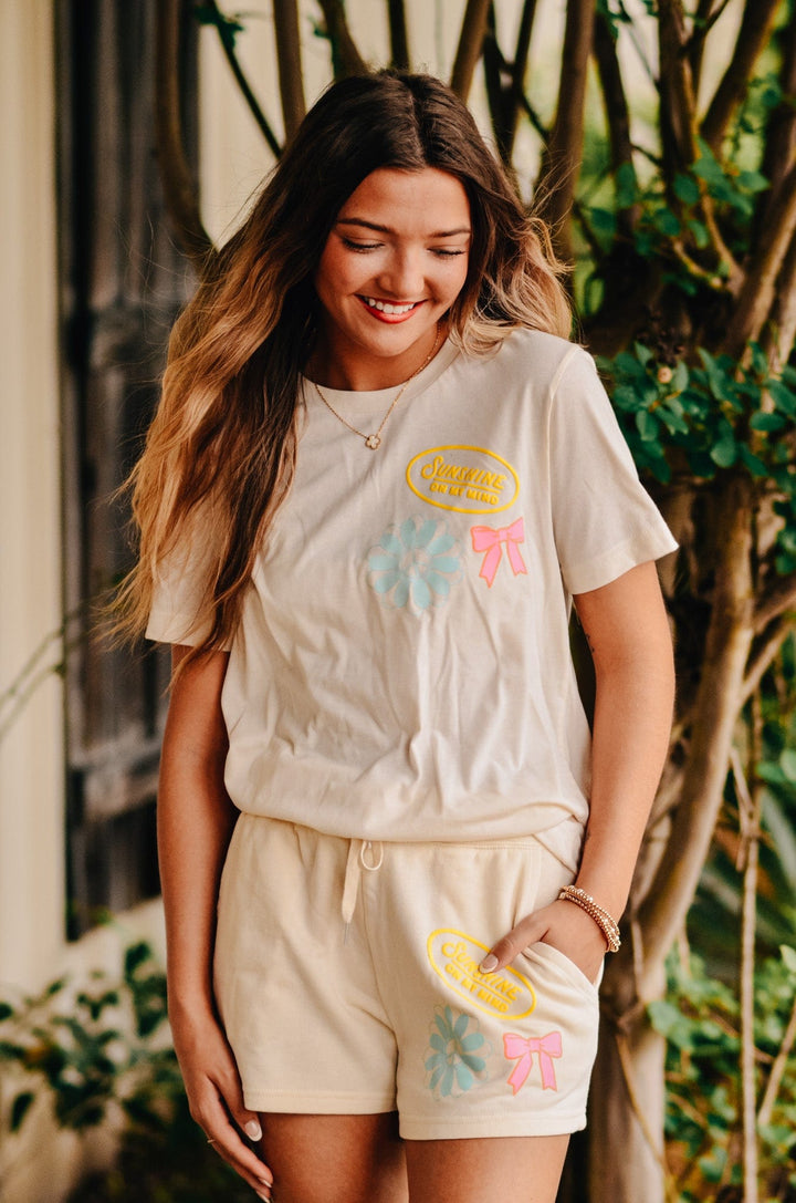 Sunshine Ivory Patch Tee
