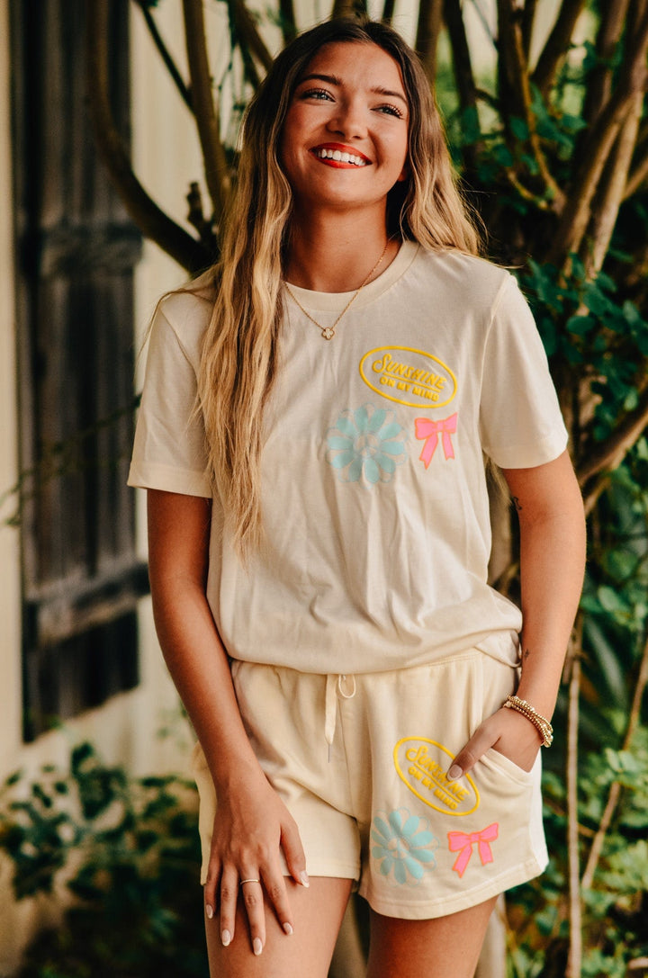 Sunshine Ivory Patch Tee