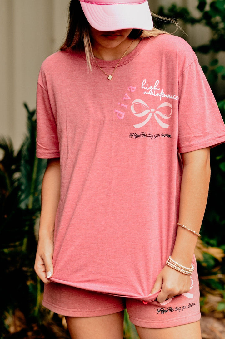 Diva Mauve Patch Tee