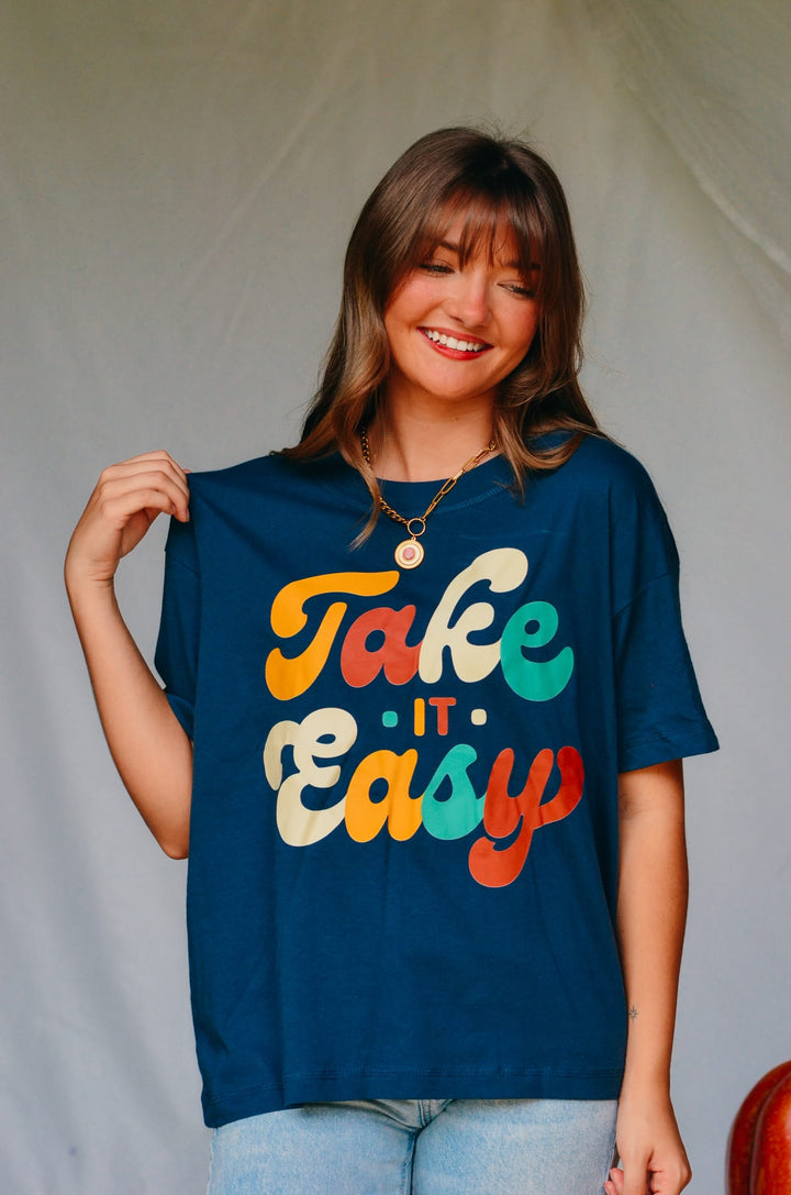 Take It Easy Boxy Tee