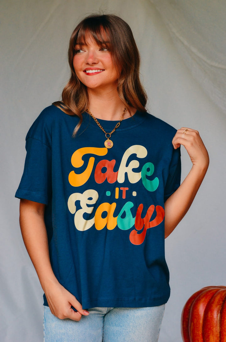 Take It Easy Boxy Tee