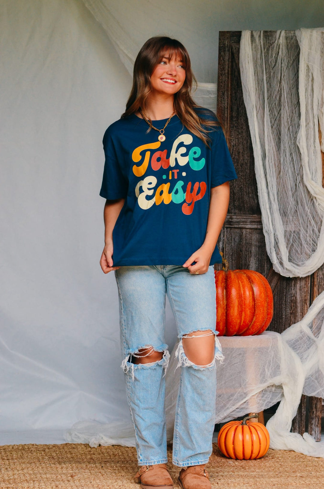 Take It Easy Boxy Tee
