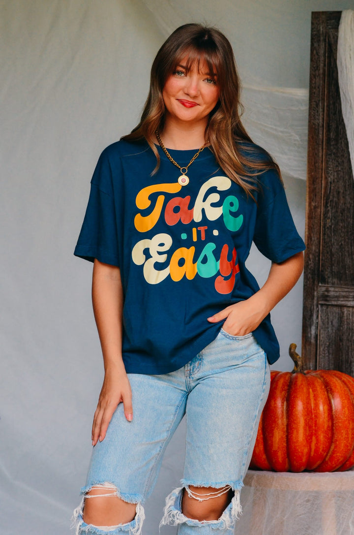 Take It Easy Boxy Tee