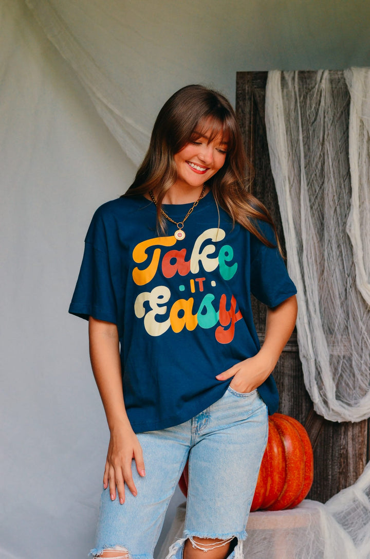 Take It Easy Boxy Tee