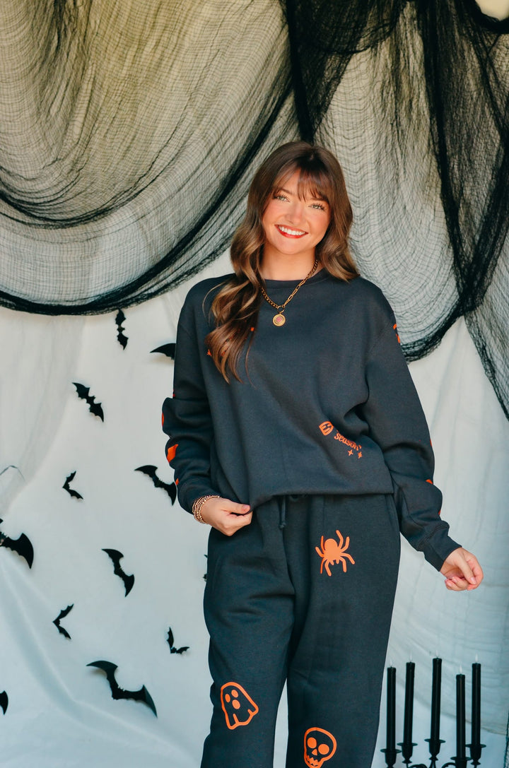 Spooky Charcoal Sweatshirt