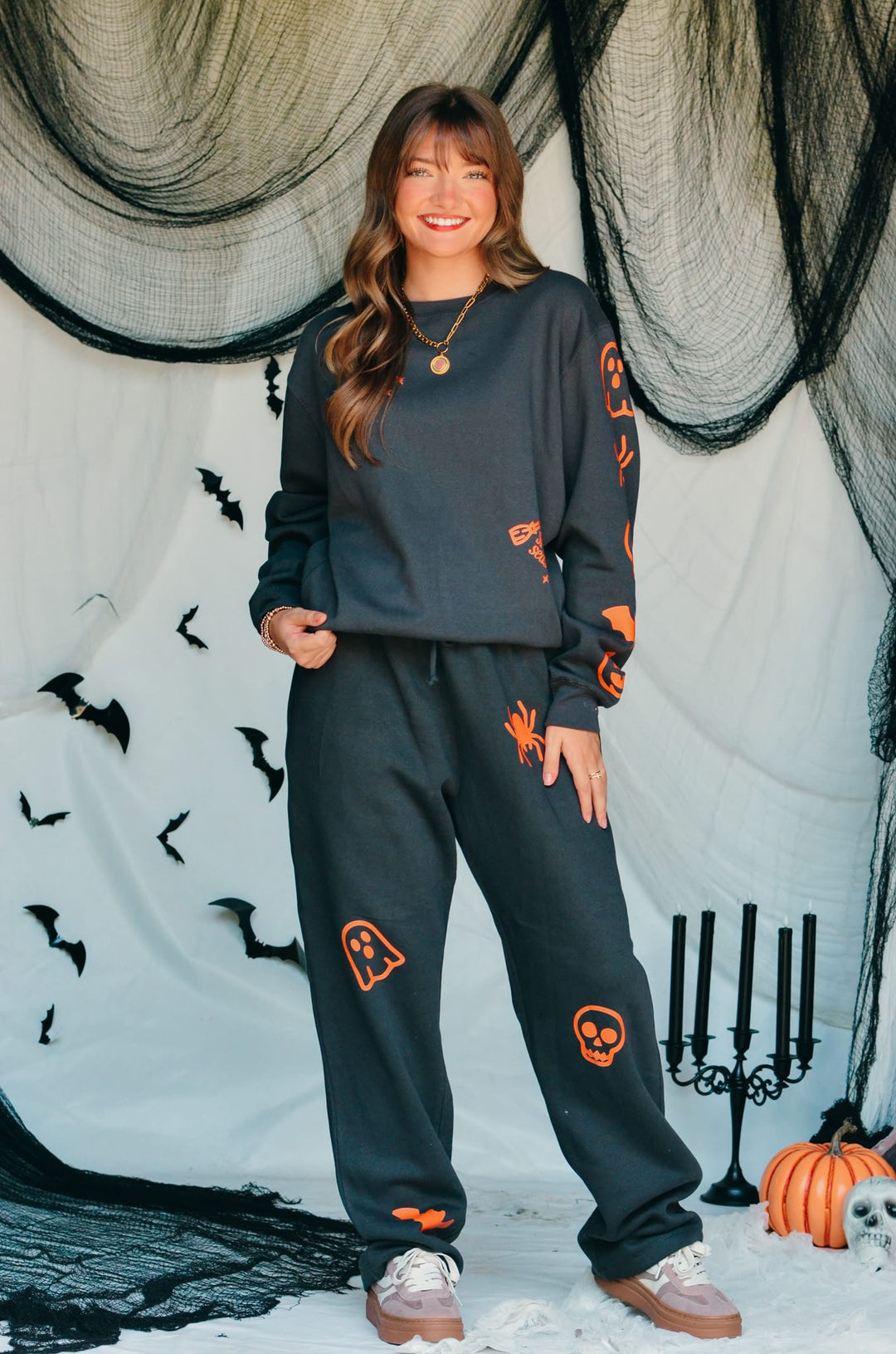 Spooky Charcoal Sweatshirt