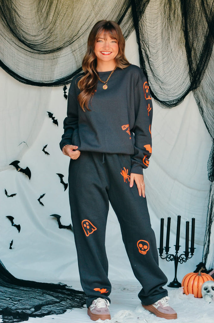 Spooky Charcoal Sweatshirt
