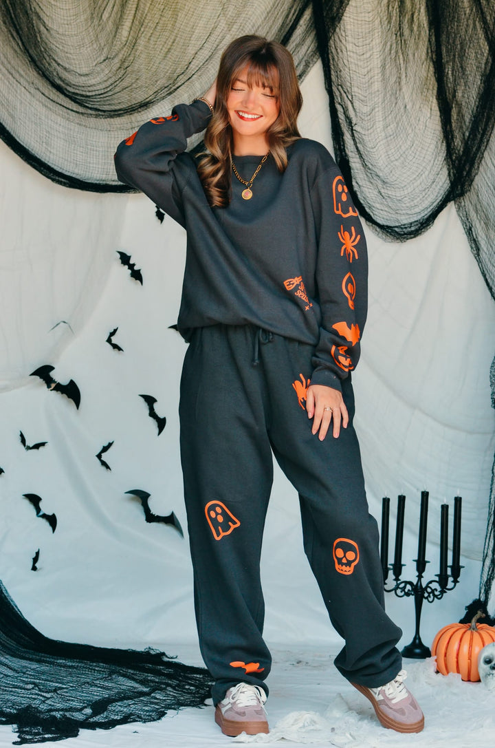 Spooky Charcoal Sweatshirt