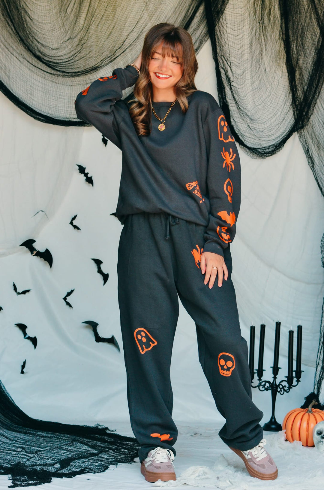 Spooky Charcoal Sweatpants