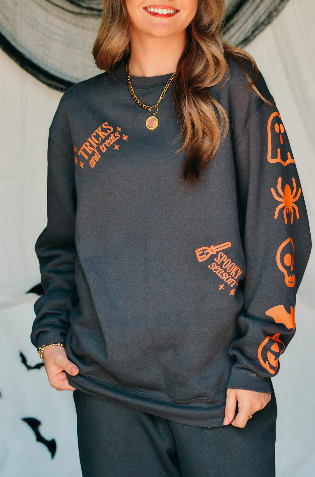 Spooky Charcoal Sweatshirt