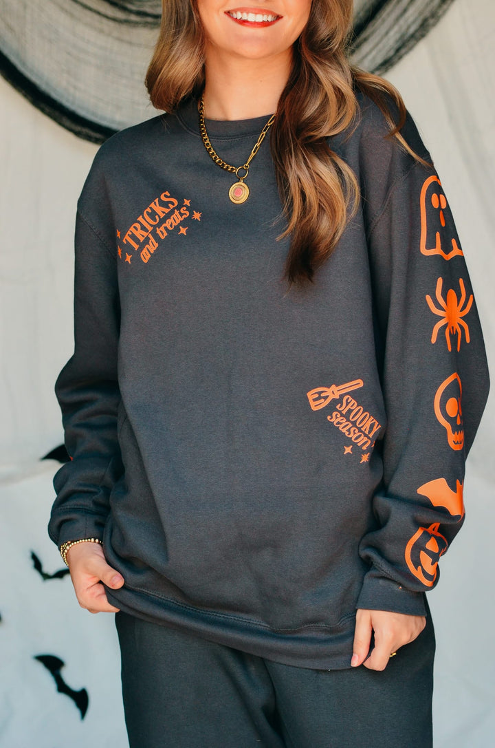 Spooky Charcoal Sweatshirt