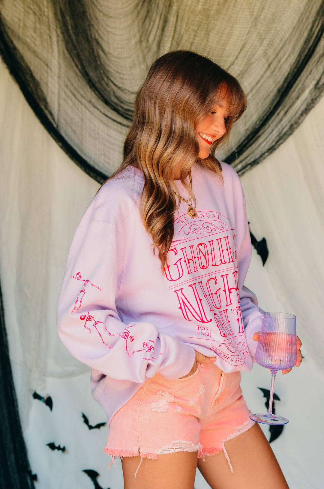 Ghouls Night Out Purple Sweatshirt