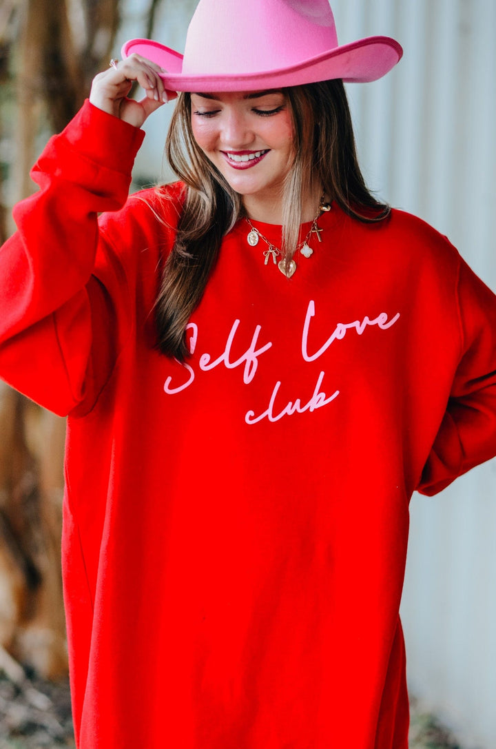 Self Love Club Red Sweatshirt