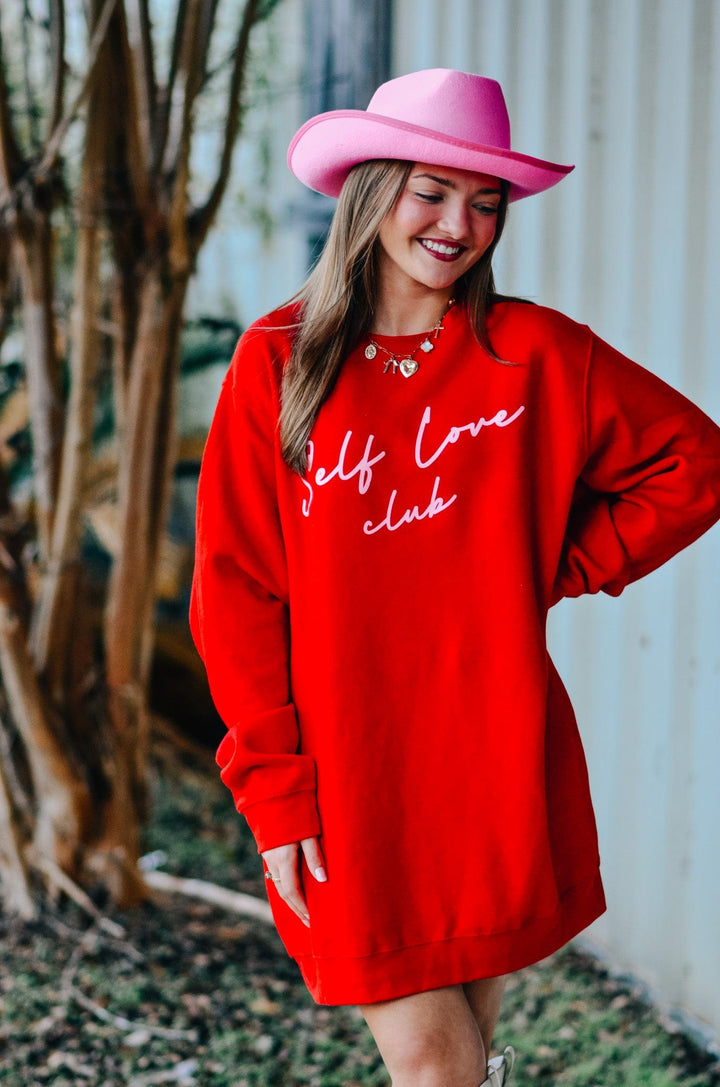 Self Love Club Red Sweatshirt