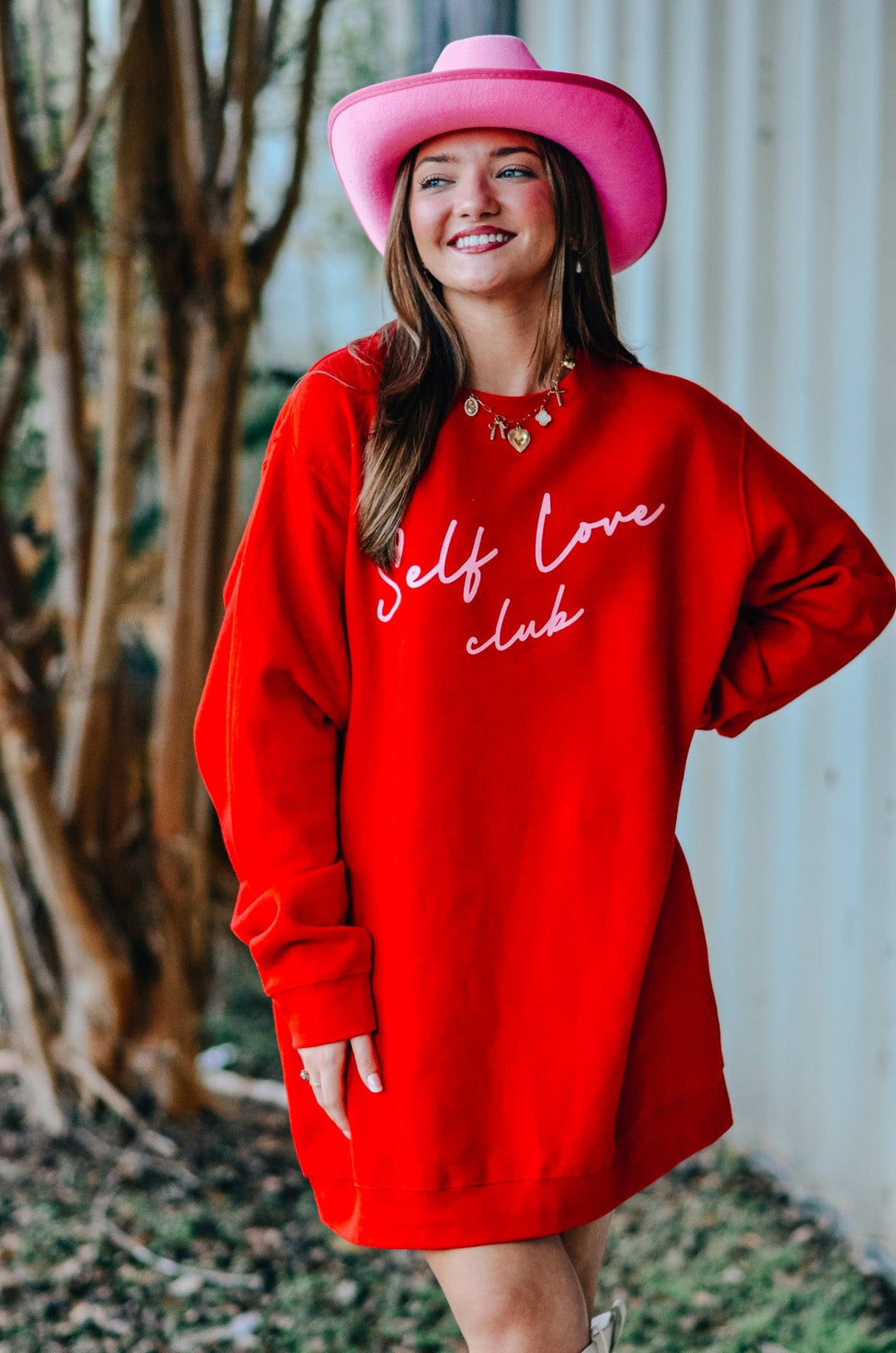 Self Love Club Red Sweatshirt