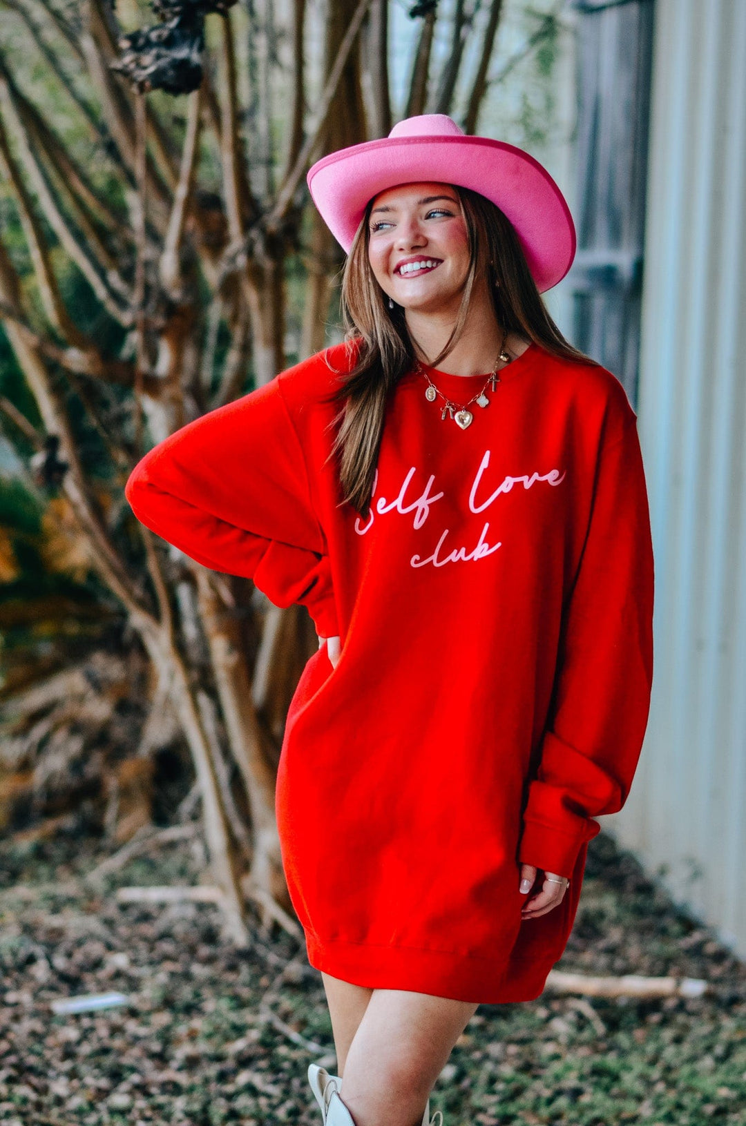 Self Love Club Red Sweatshirt