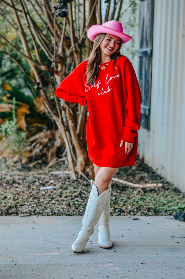 Self Love Club Red Sweatshirt