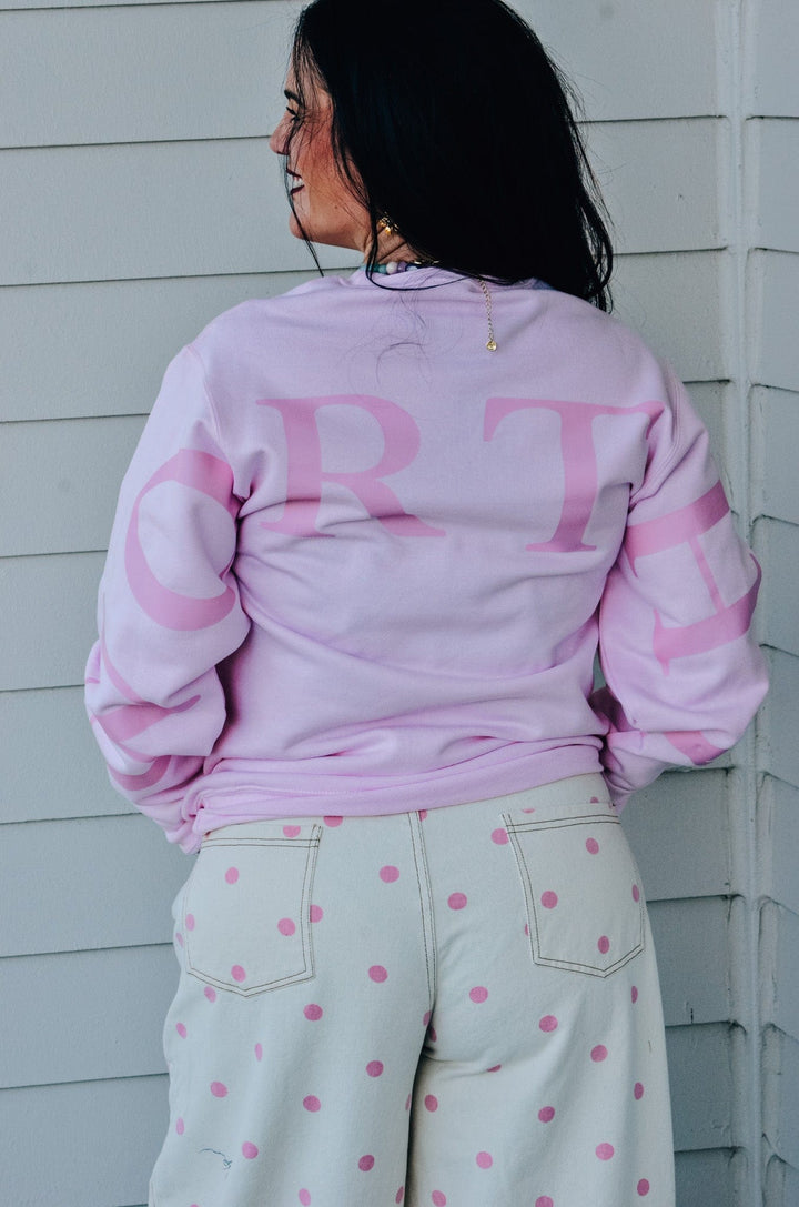 Worthy Light Pink Sweatshirt