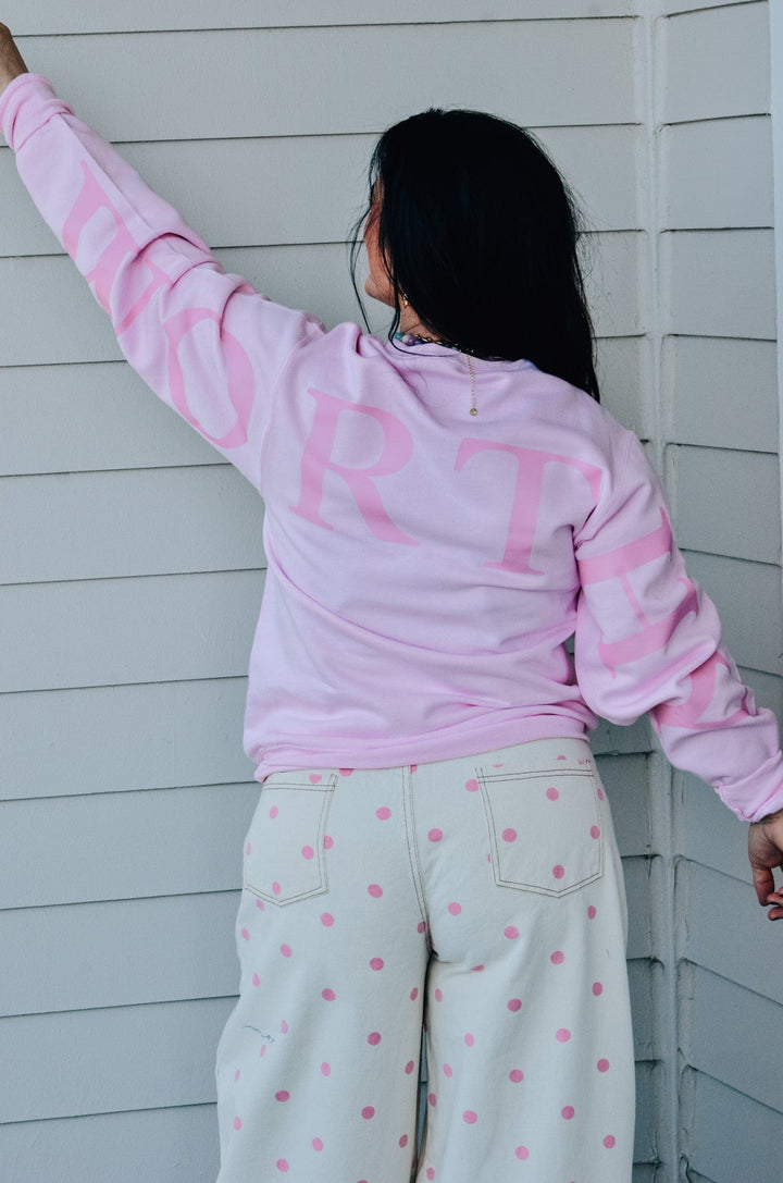 Worthy Light Pink Sweatshirt