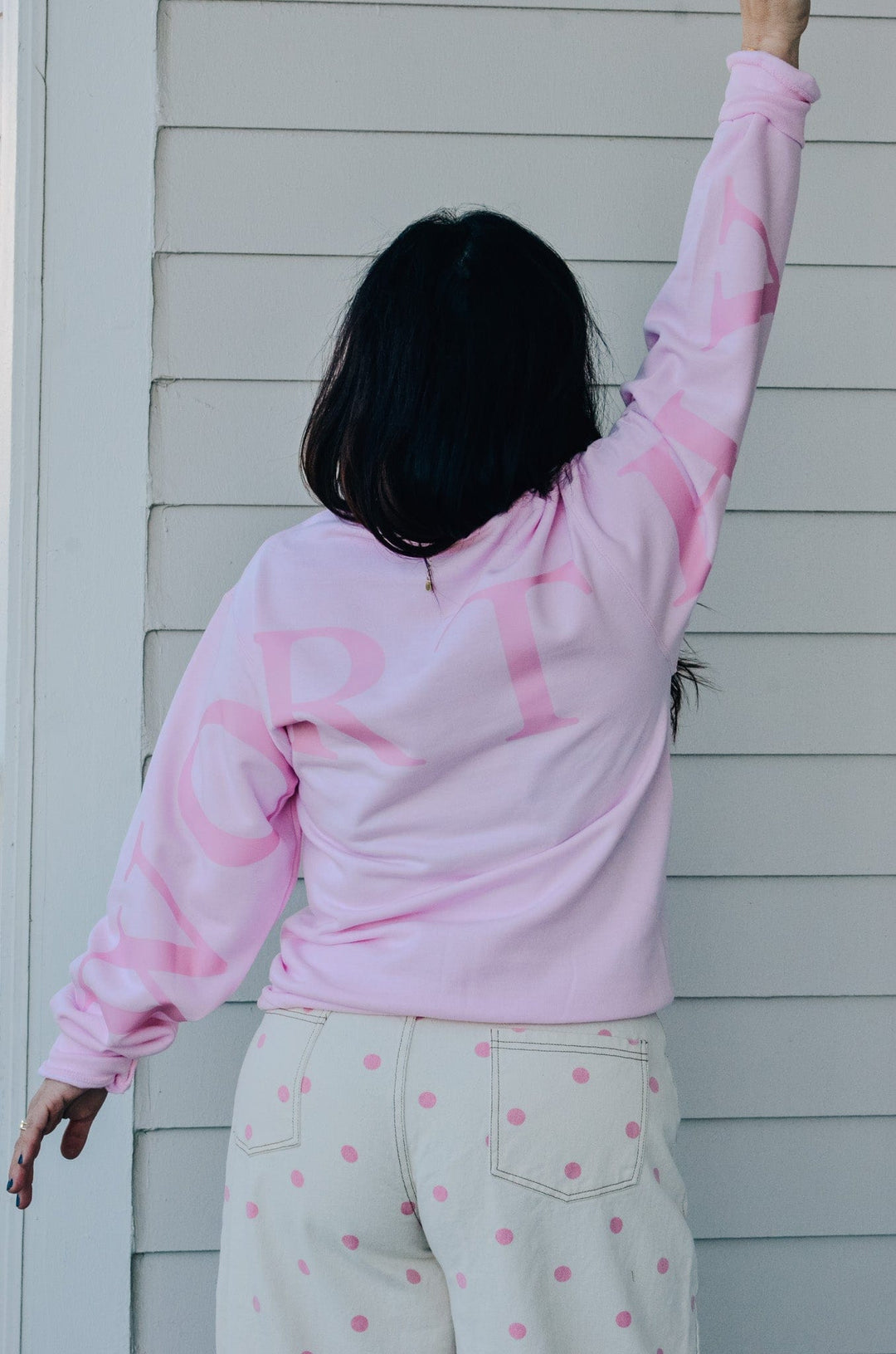 Worthy Light Pink Sweatshirt