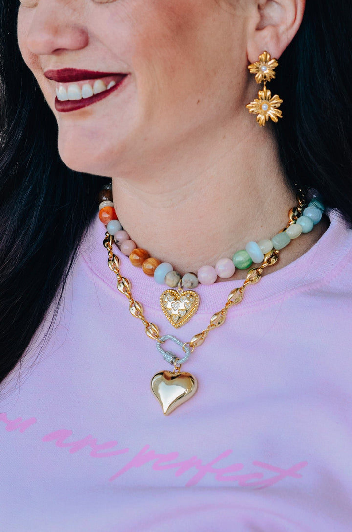 Worthy Light Pink Sweatshirt