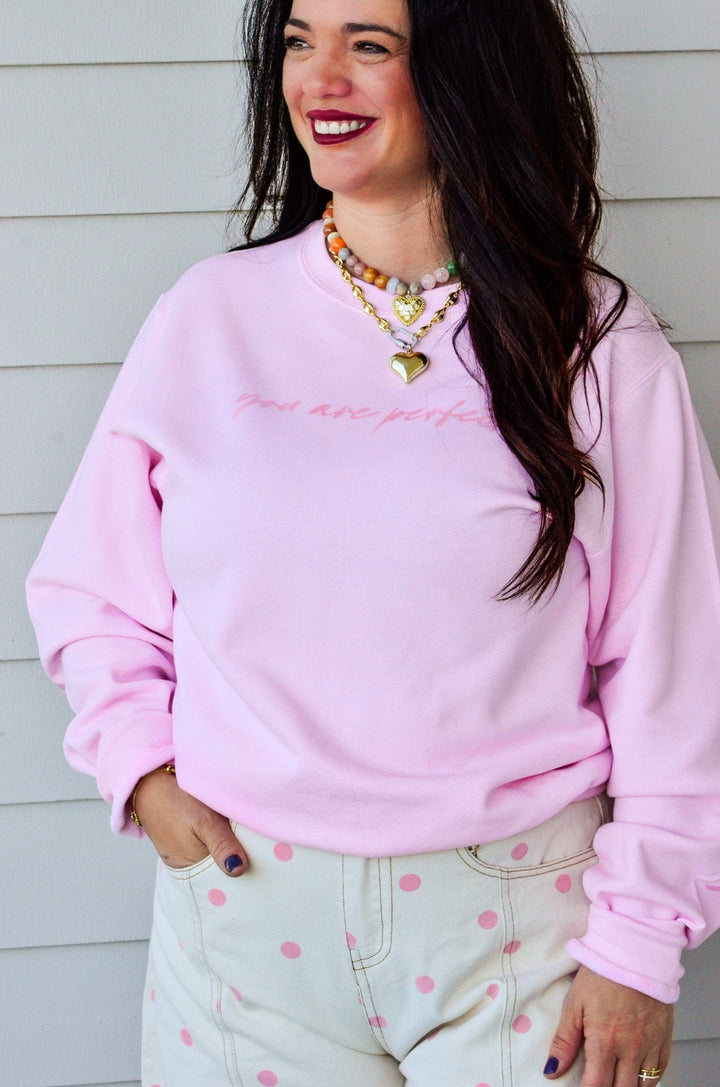 Worthy Light Pink Sweatshirt