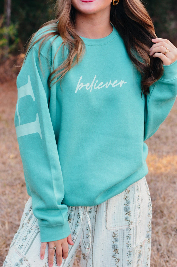 Faith Teal Sweatshirt