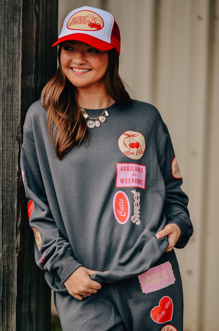 Love Vintage Patch Sweatshirt