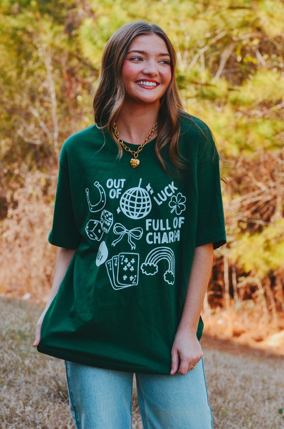 Full of Charm Mock Tee