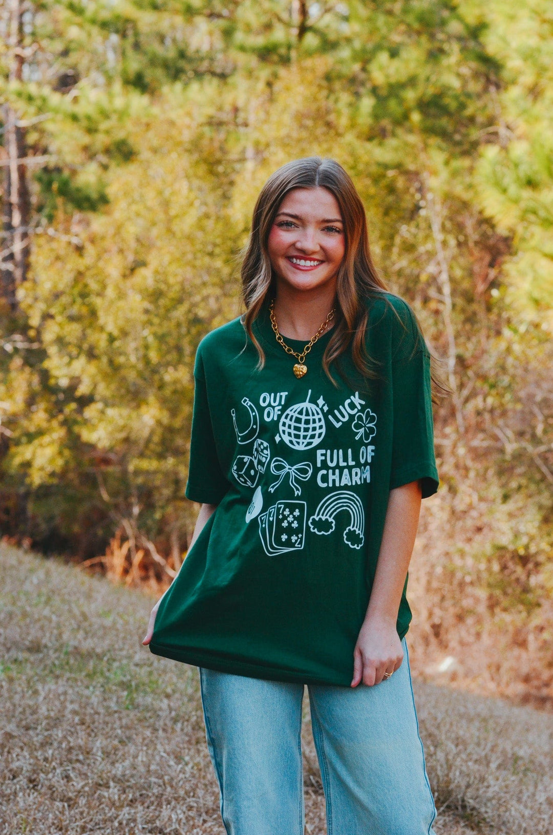 Full of Charm Mock Tee