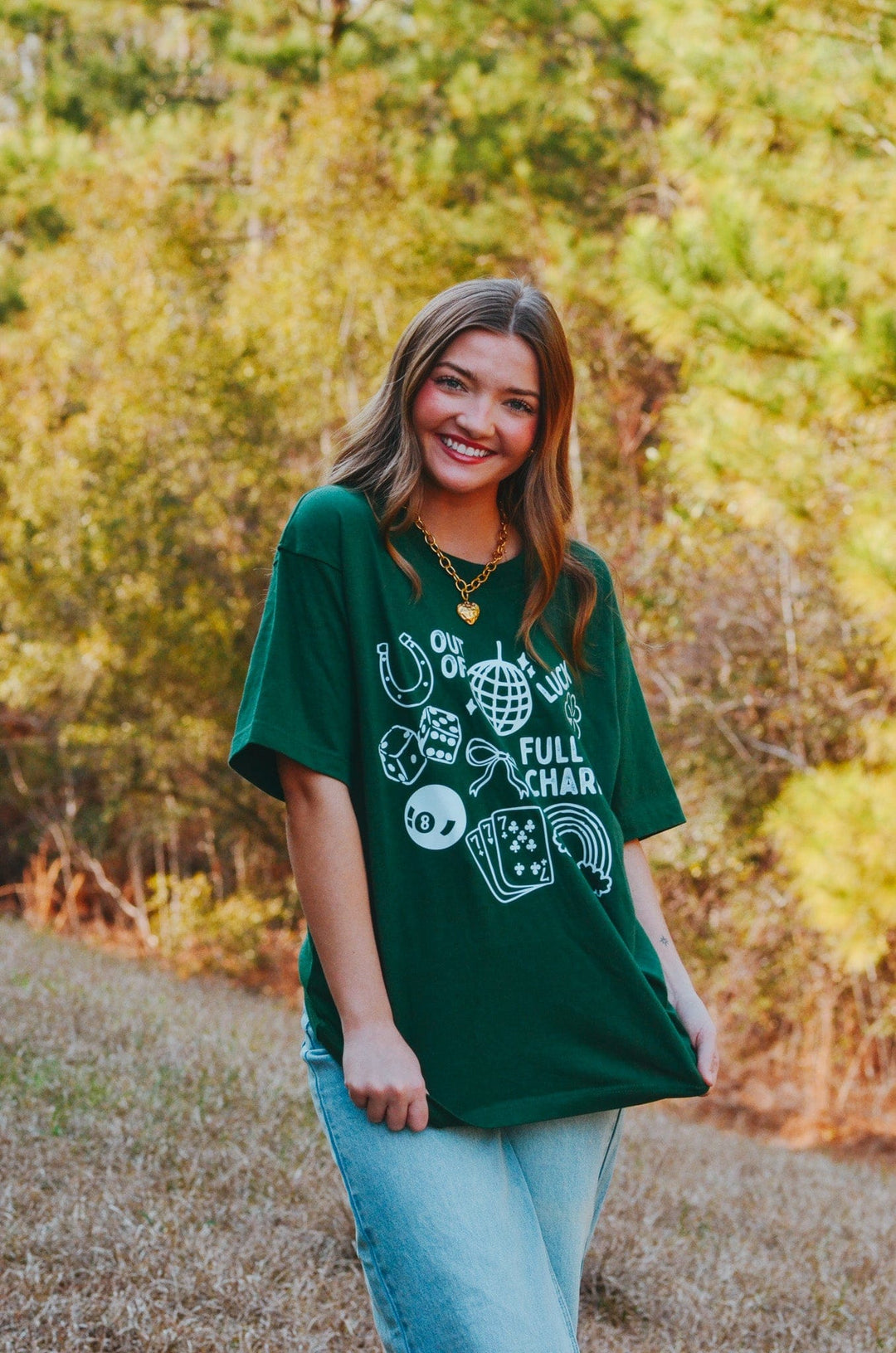 Full of Charm Mock Tee